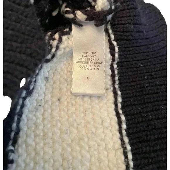 Wildfox Distressed Crop Fringe Oversized Sweater Size Small - Picture 7 of 9